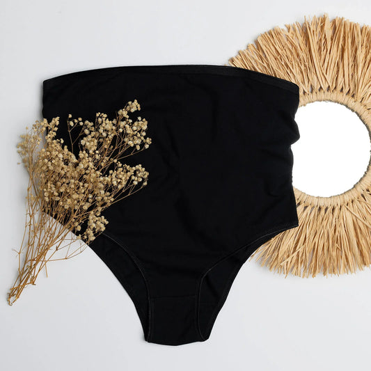 baby mom High Waist Pregnancy Brief - Black