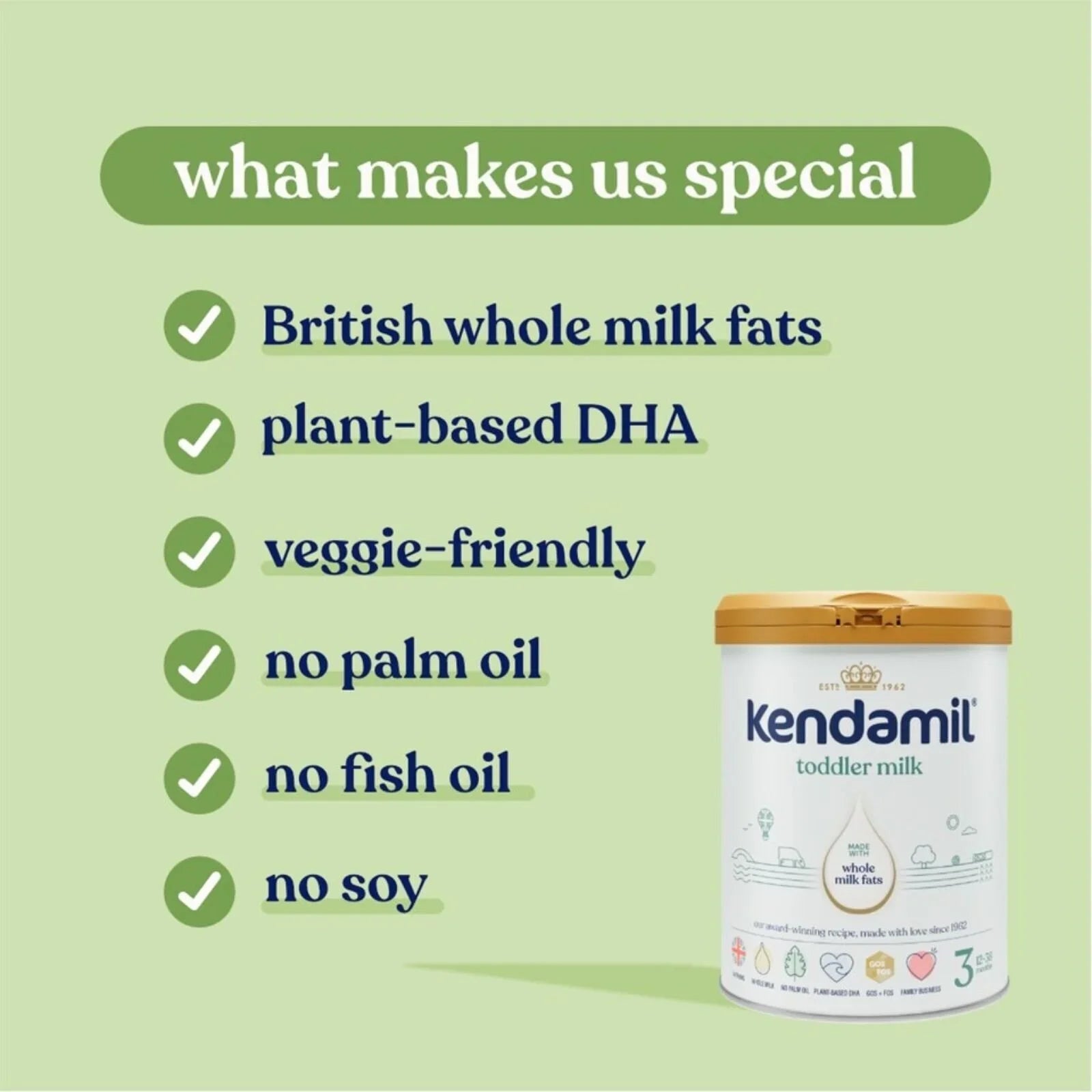 Kendamil Stage 3 Toddler Milk 12-36 months 800g