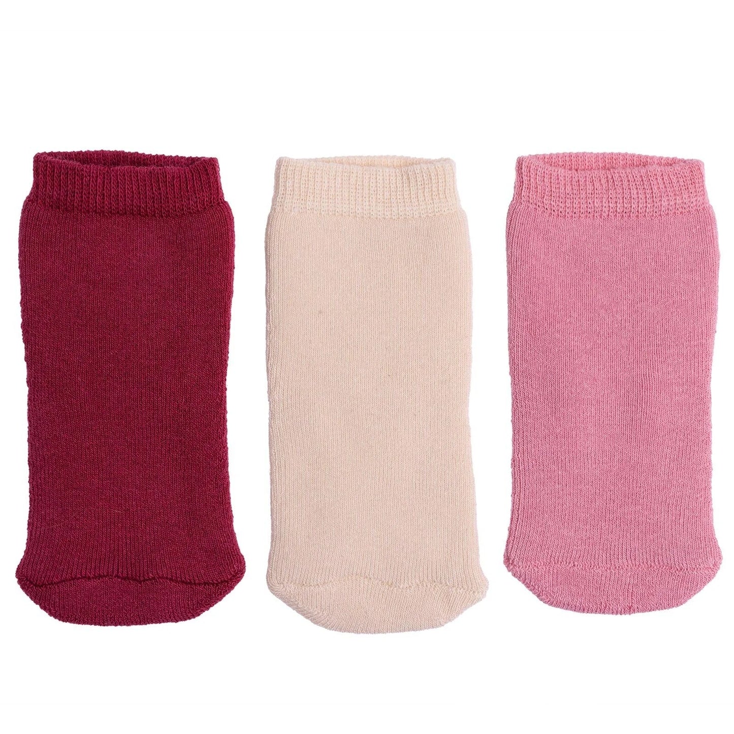HelloBaby Girl Chenille Socks 3 Pack - Light Rose