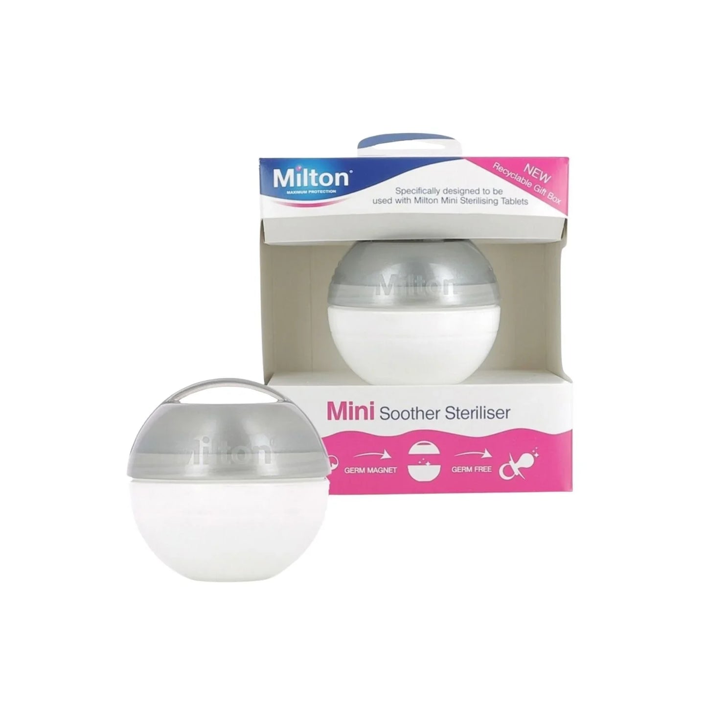 Milton Mini Soother Steriliser Silver