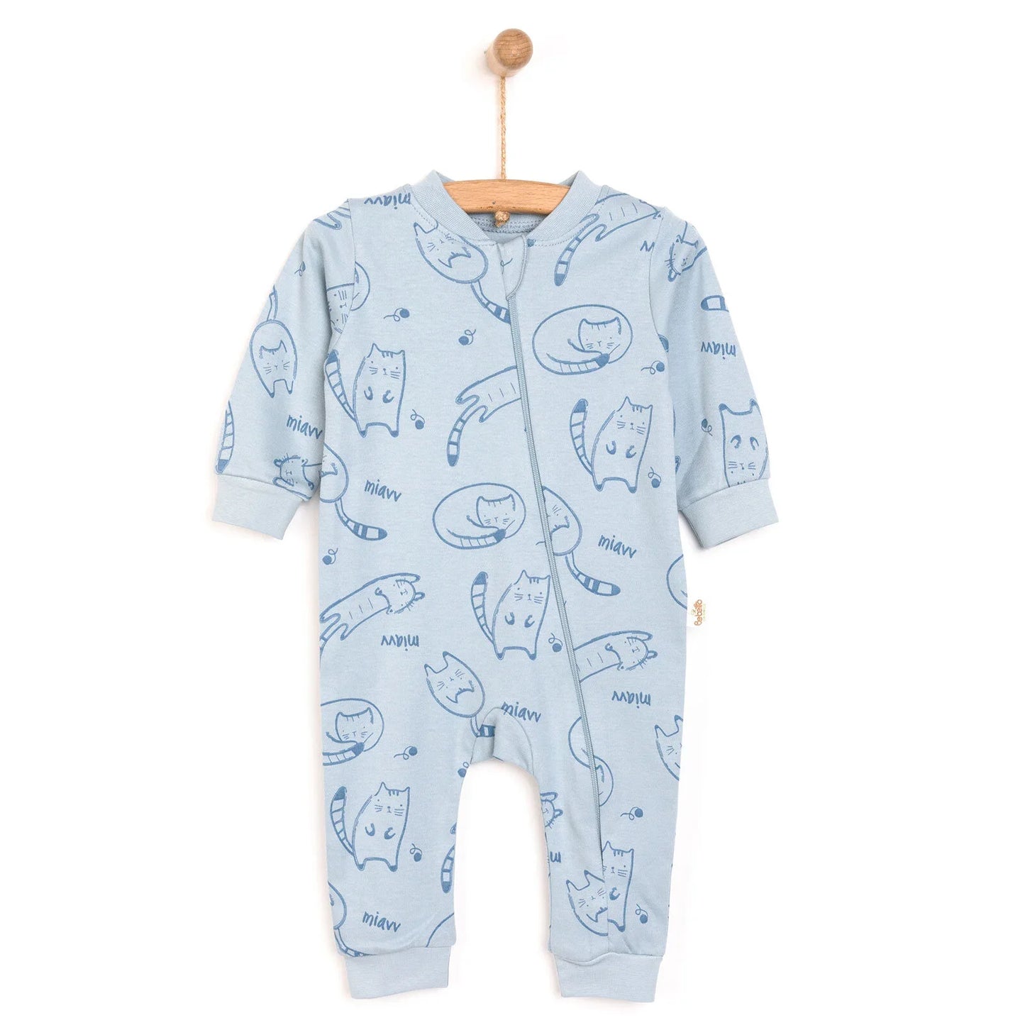 Bebetto Baby Boy Footless Jumpsuit - Indigo