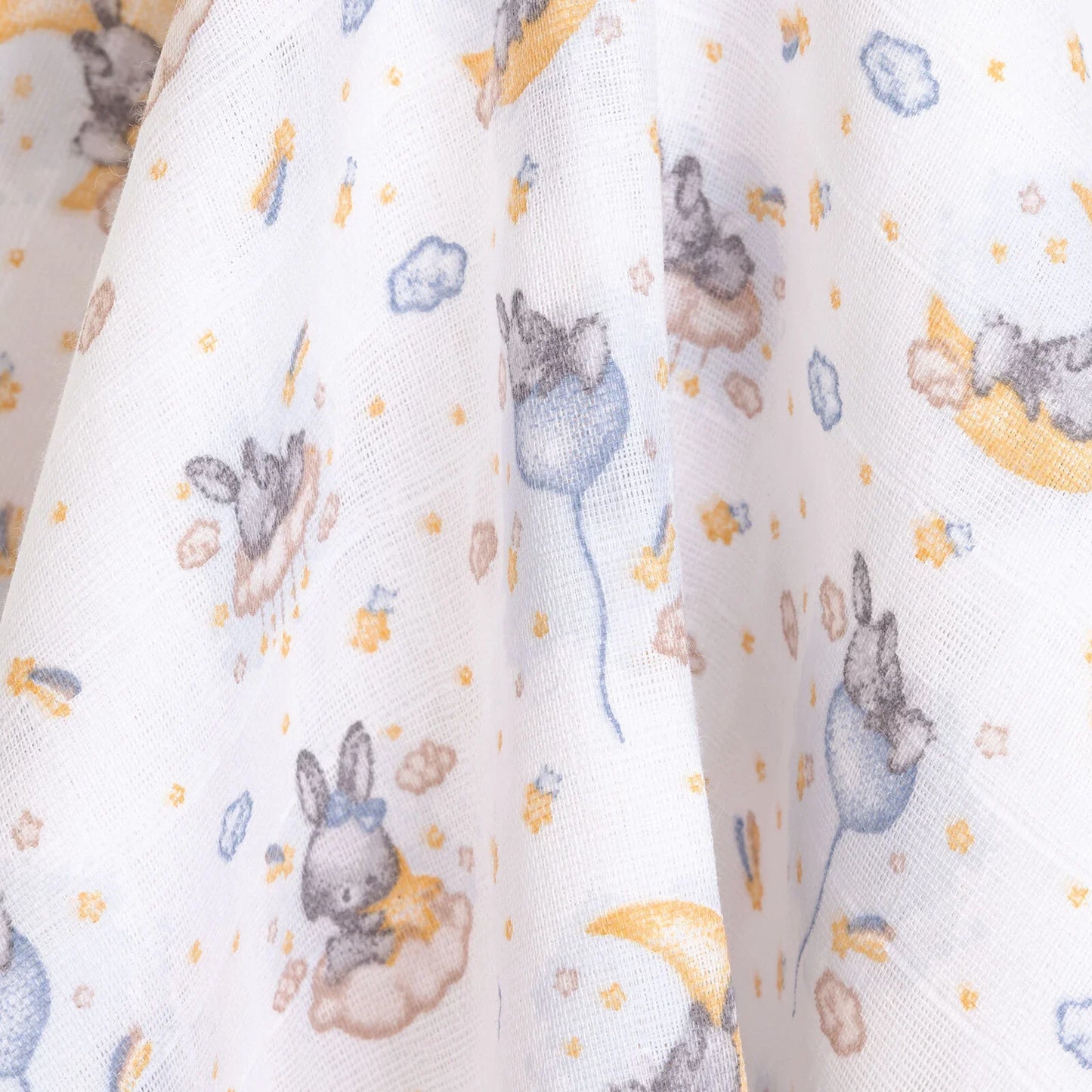 Little Dreams Girl Muslin Blanket - Patterned