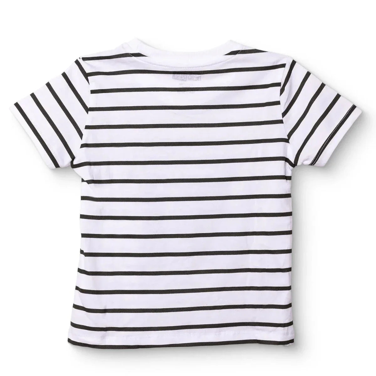 HelloBaby Boys T-shirt Bear Print Cool Boy Crew Neck Short Sleeve - Ecru