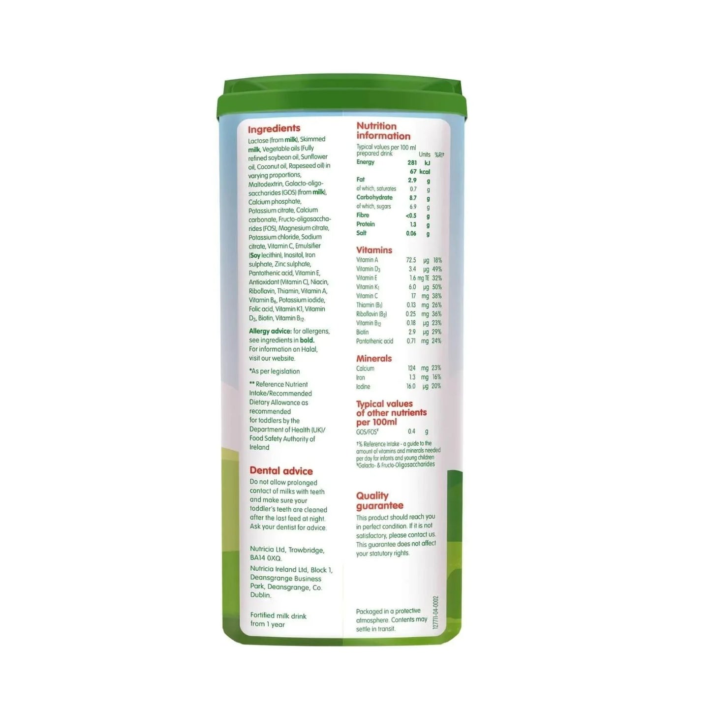 Cow and Gate 3 Growing Up Milk Formula 1+ year 800g