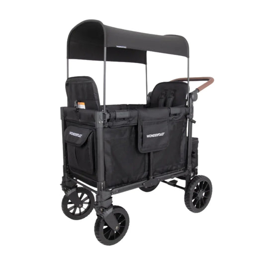Wonderfold W2 Luxe Pro Stroller Wagon - Jet Black