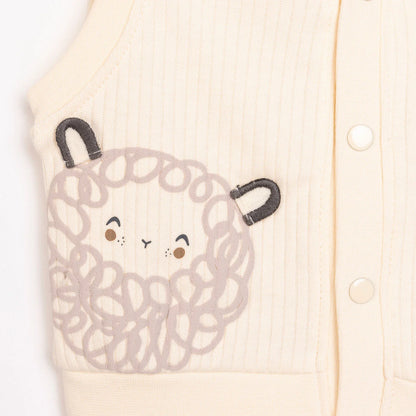 Bebetto Newborn Baby Girl Cardigan - Ecru