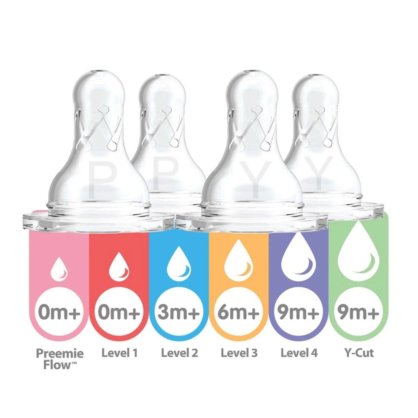 Dr. Brown's Options+ Baby Bottle Teats Level 4 Wide Neck 9+ months Pack of 2