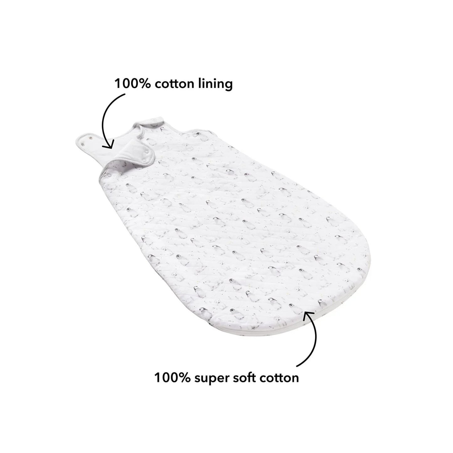 Nuby Quilted Sleeping Bag Penguin