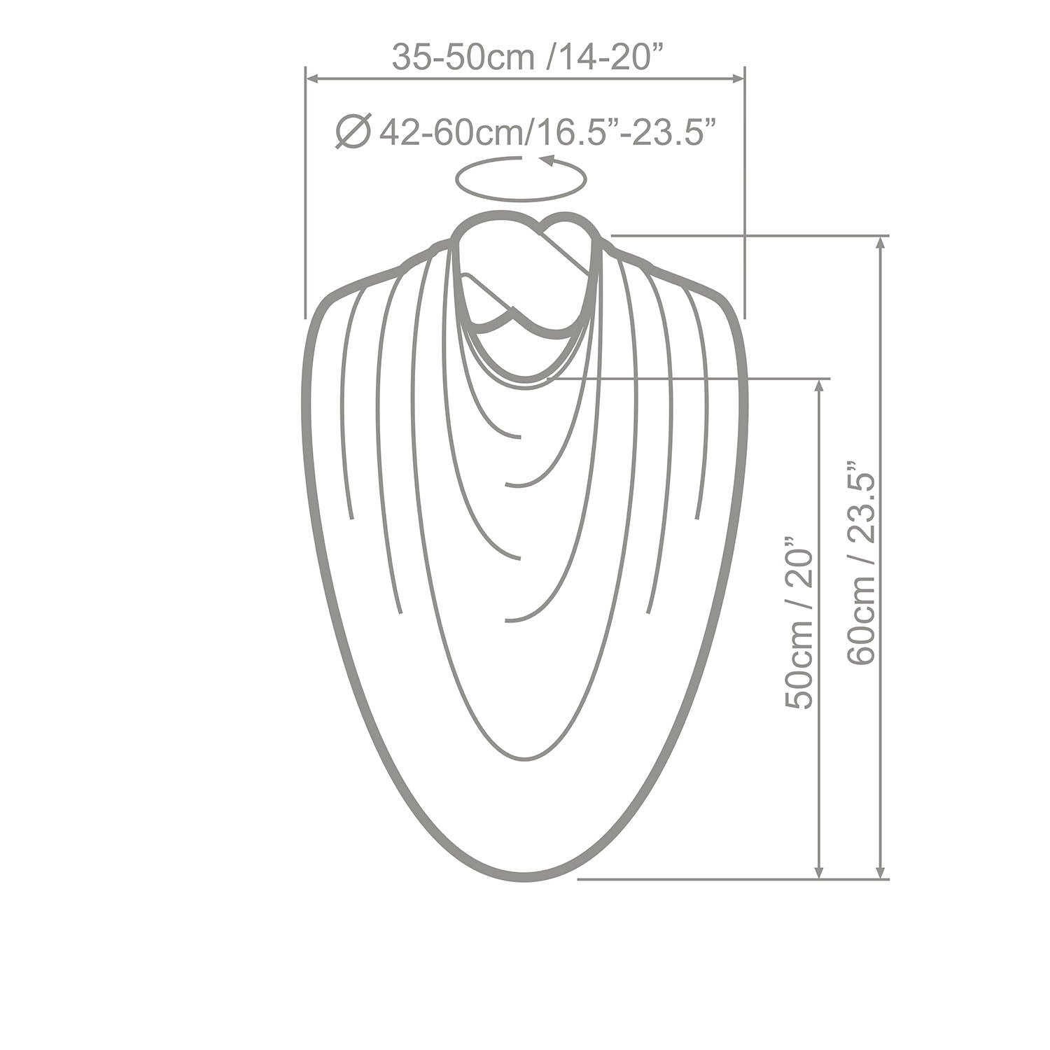 Breastfeeding Cover - Discreet and Stylish Nursing Scarf in Light Grey