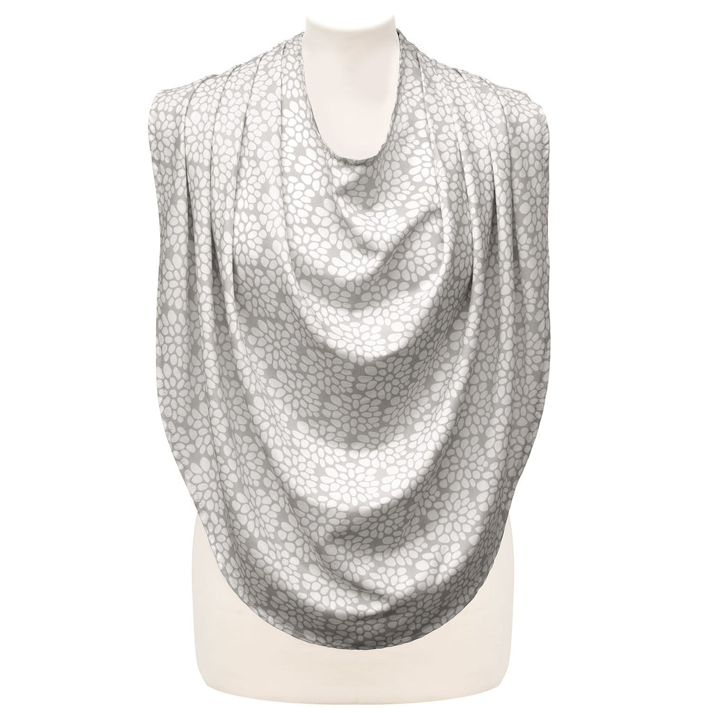 Breastfeeding Cover - Discreet and Stylish Nursing Scarf in Light Grey