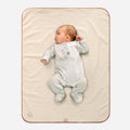 Plush Tummy Time Mat in Cream & Beige for Newborn Baby