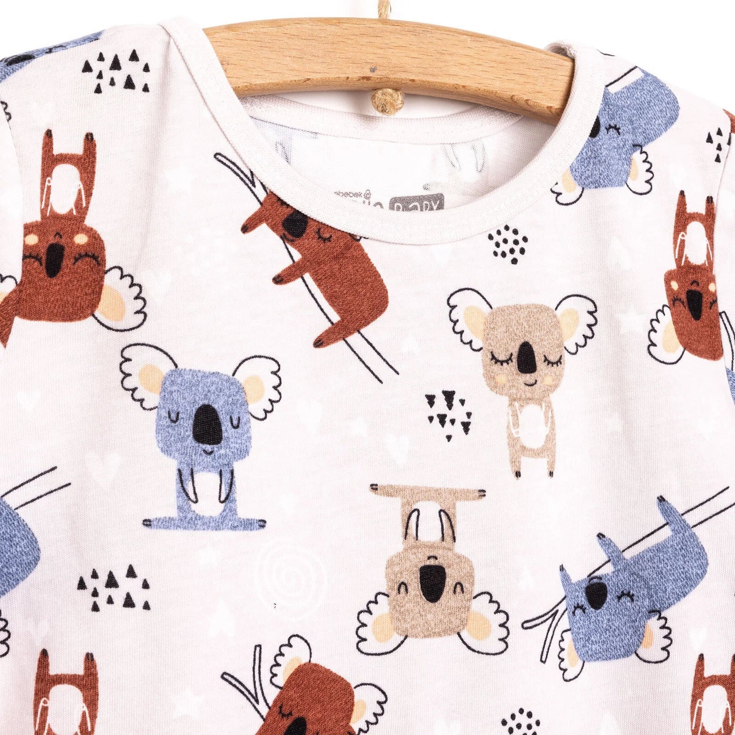 HelloBaby Baby Boy Short Sleeve Pyjamas Set - Beige