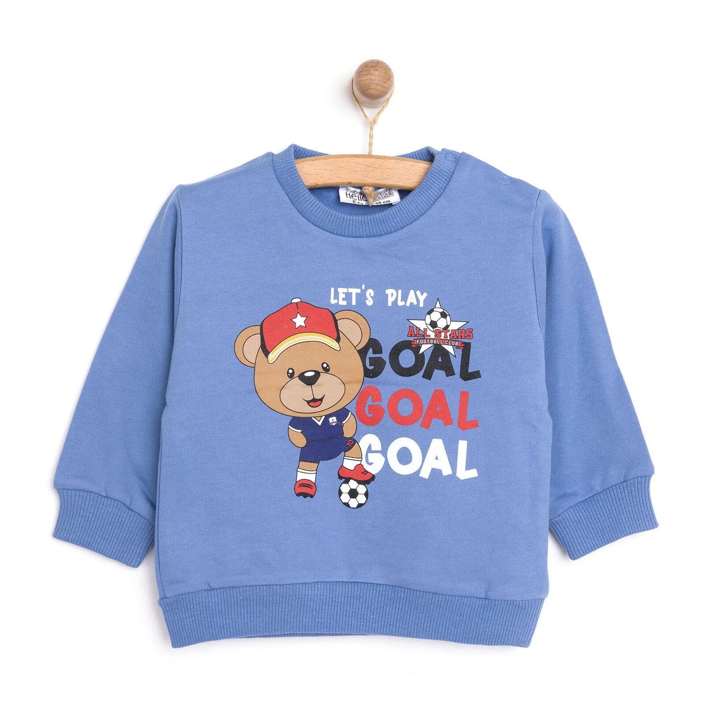HelloBaby Basic Low Raised Goal Printed Sweatshirt