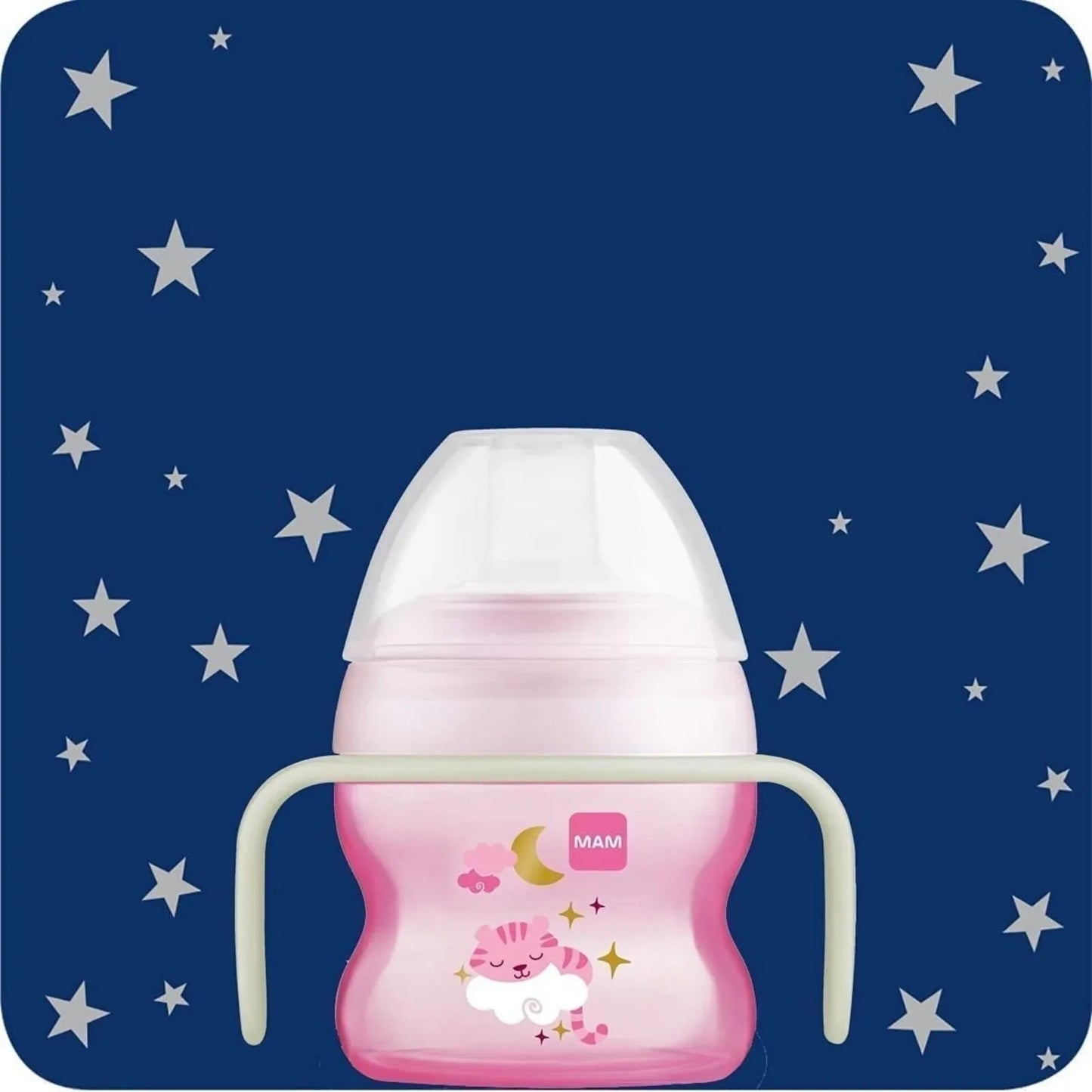 MAM Starter Cup & Glow with Handles 150 ml - Pink