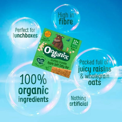 Organix Gruffalo Apple Crumble Oaty Bar 12+ months 138g (6x23g)