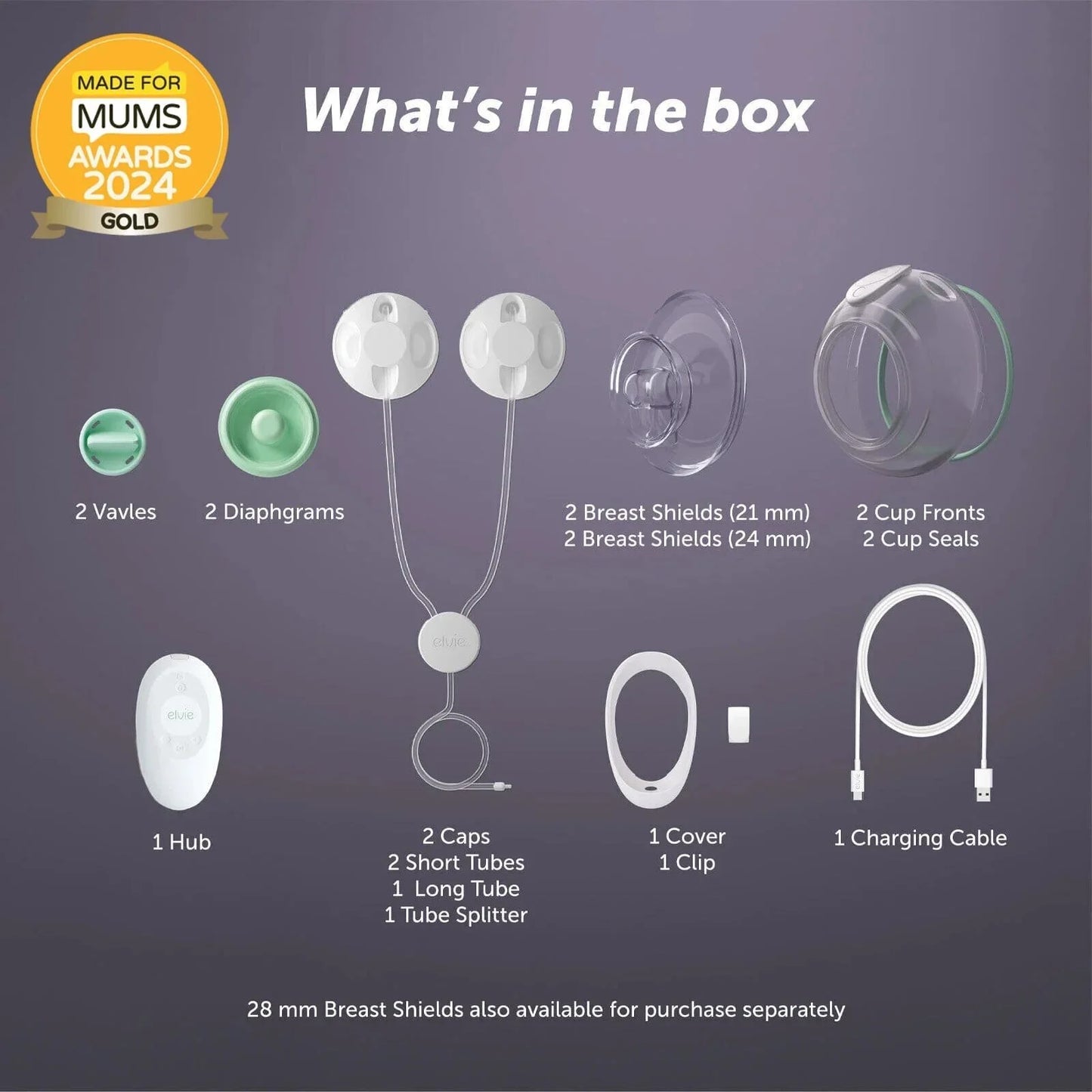 Elvie Stride Hands Free Double Electric Breast Pump