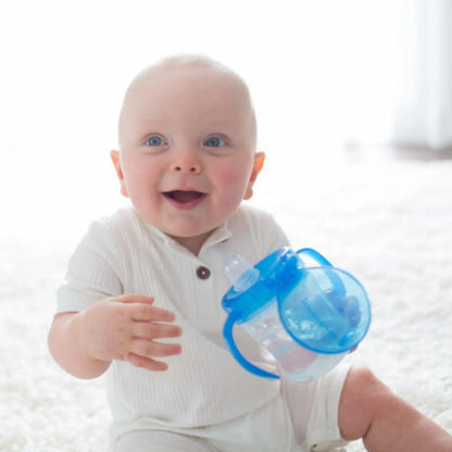 Dr. Brown's Soft Mouth Transition Cup 180ml - Blue