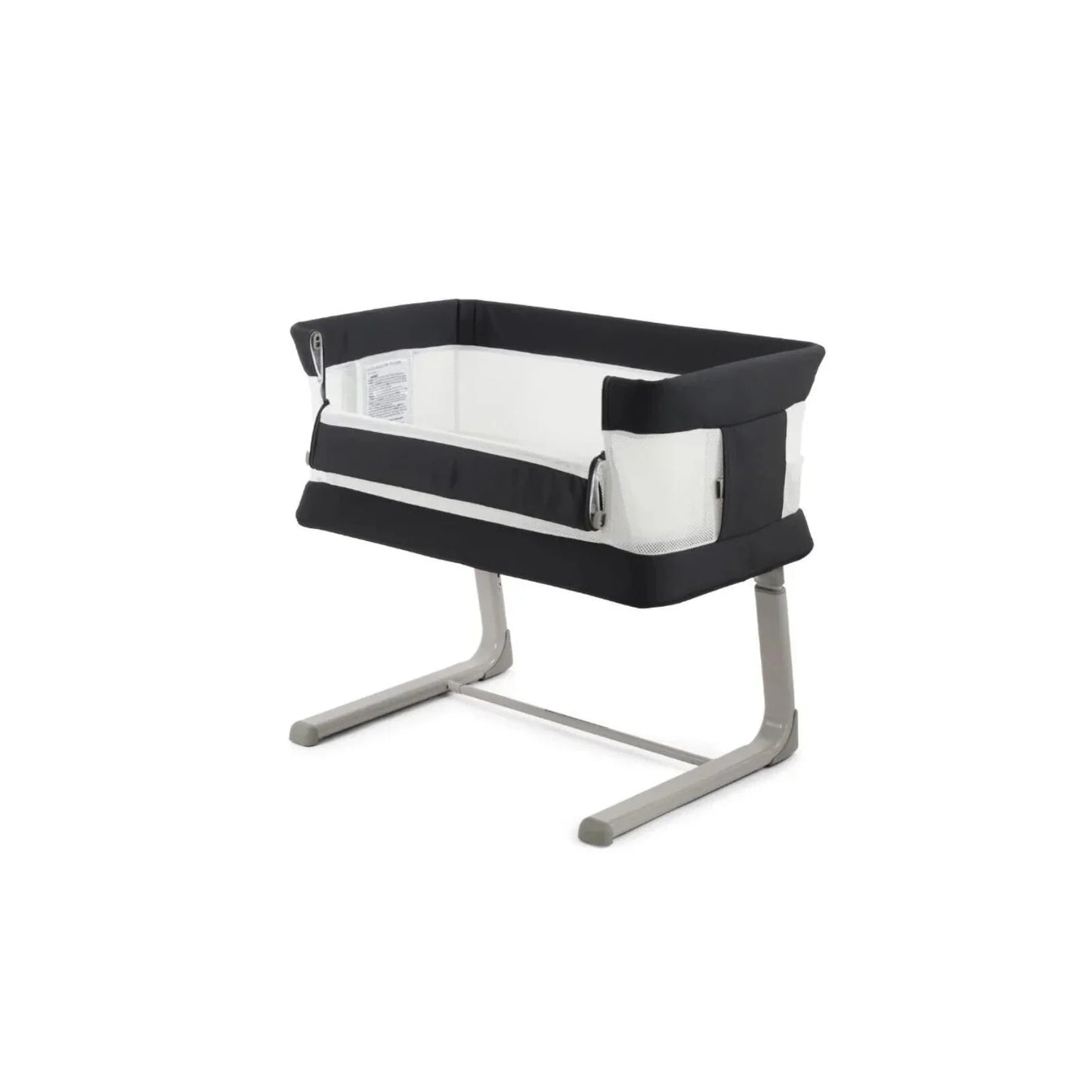 Oyster Wiggle Crib Co-Sleeper - Carbonite