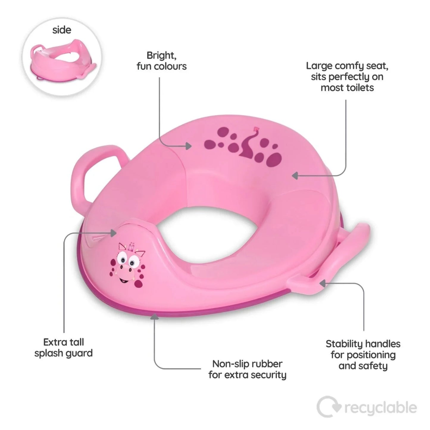 My Carry Potty - My Little Trainer Seat - Pink Dragon