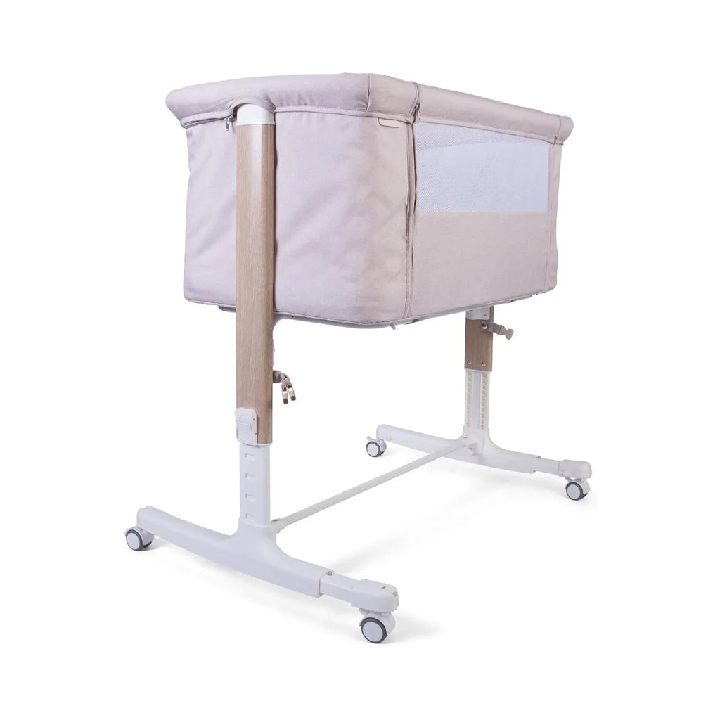 Red Kite Rockabye Bedside Crib - Oatmeal Colour