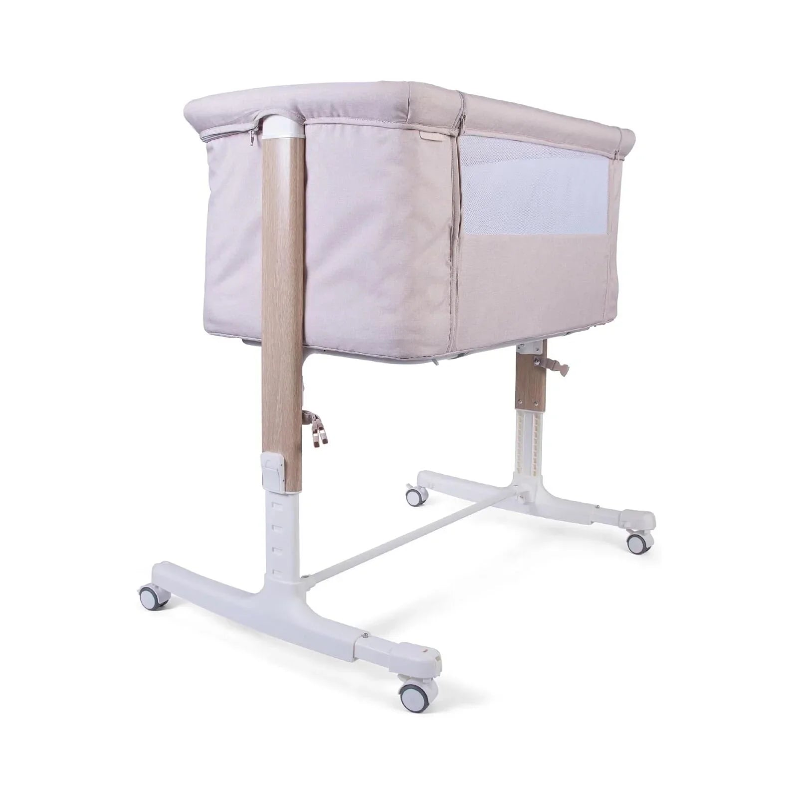 Red Kite Rockabye Bedside Crib - Oatmeal Colour