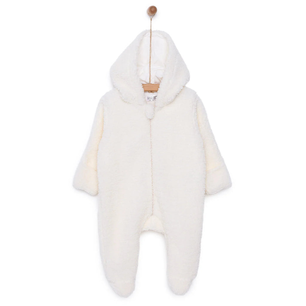 HelloBaby Soft Fleece Baby Pramsuit with Feet (3 Months to 12 Months)