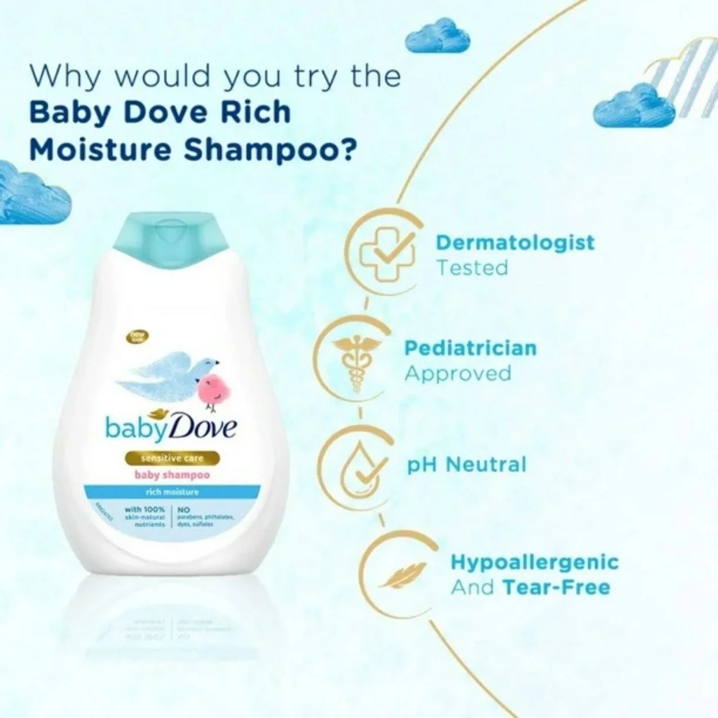 Dove Baby Rich Moisture Baby Shampoo 400ml