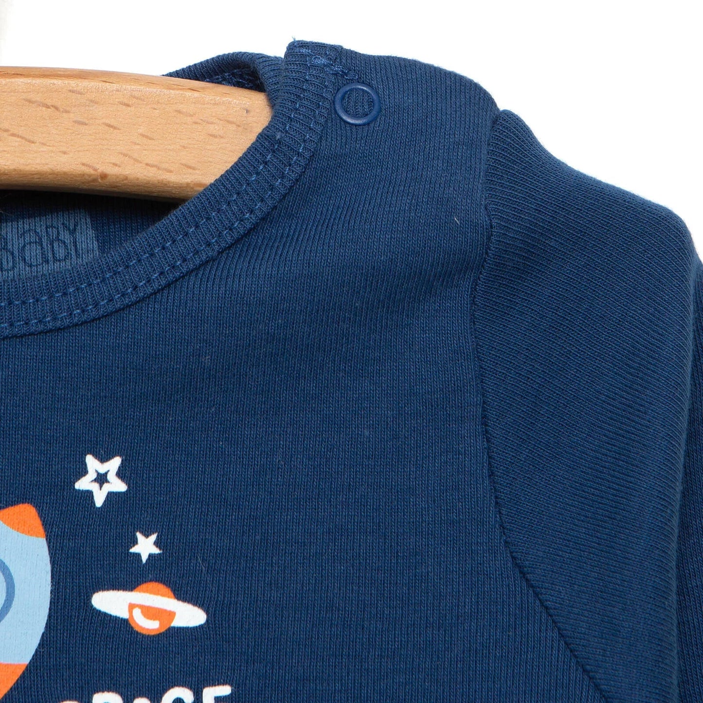 HelloBaby Baby Boy Long Sleeve Bodysuit - Navy Blue