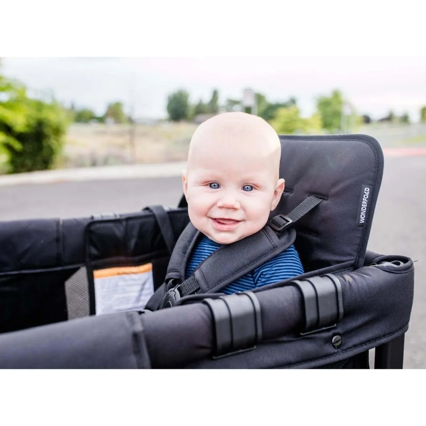 Wonderfold W4 Original Stroller Wagon - Volcanic Black