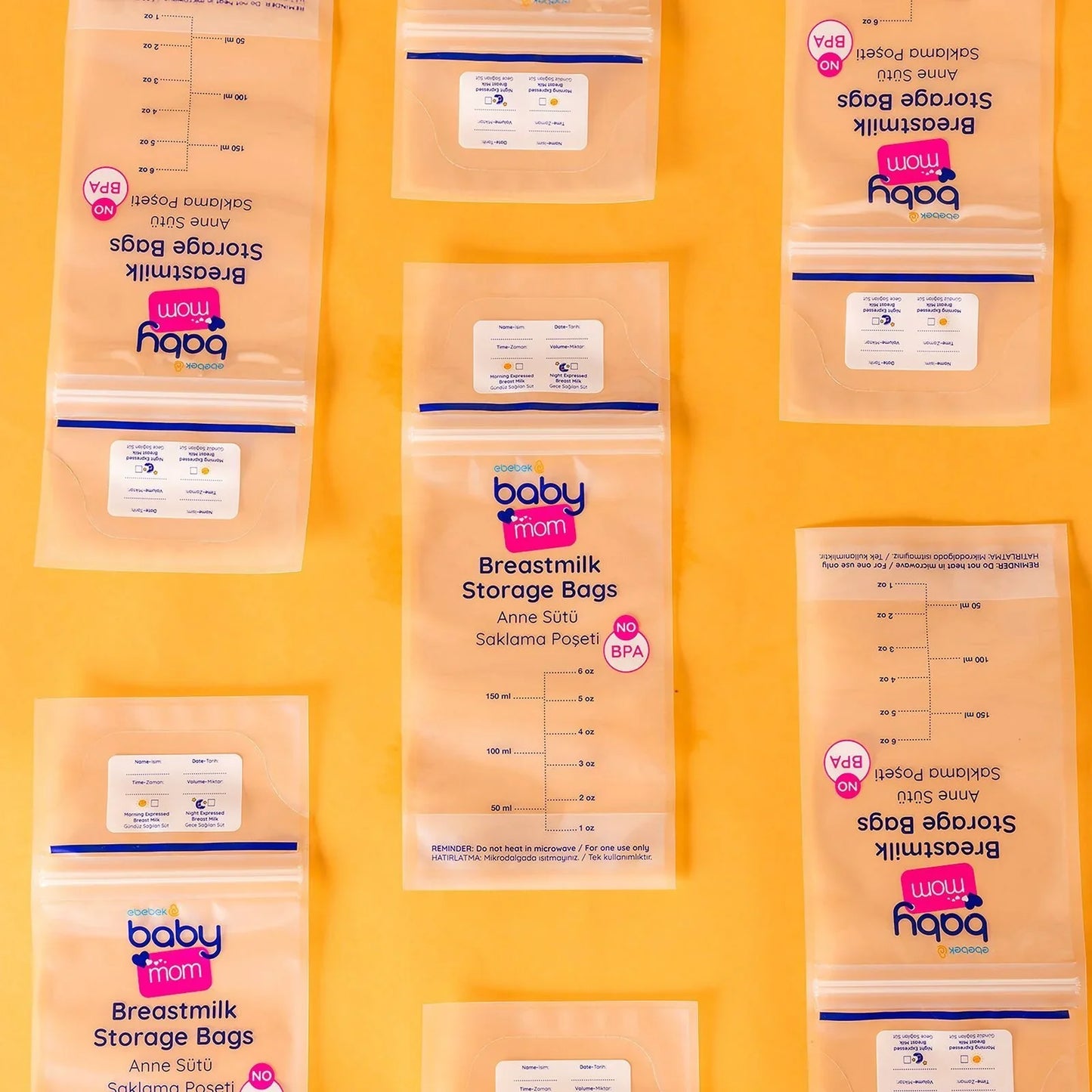 baby mom Breast Milk Storage Bag 50 pcs