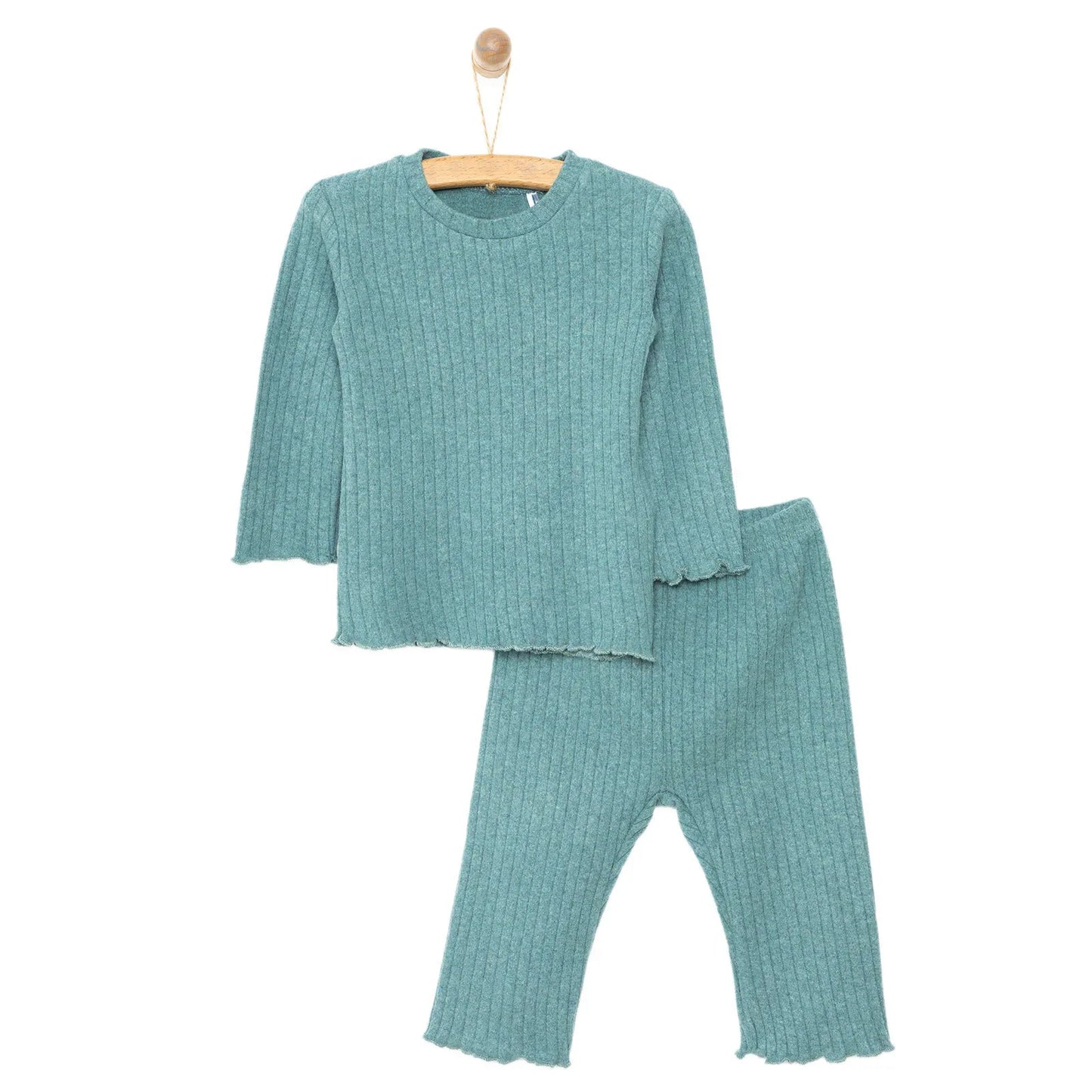 HelloBaby  Baby Girl Long Sleeve Pyjamas Set - Light Green