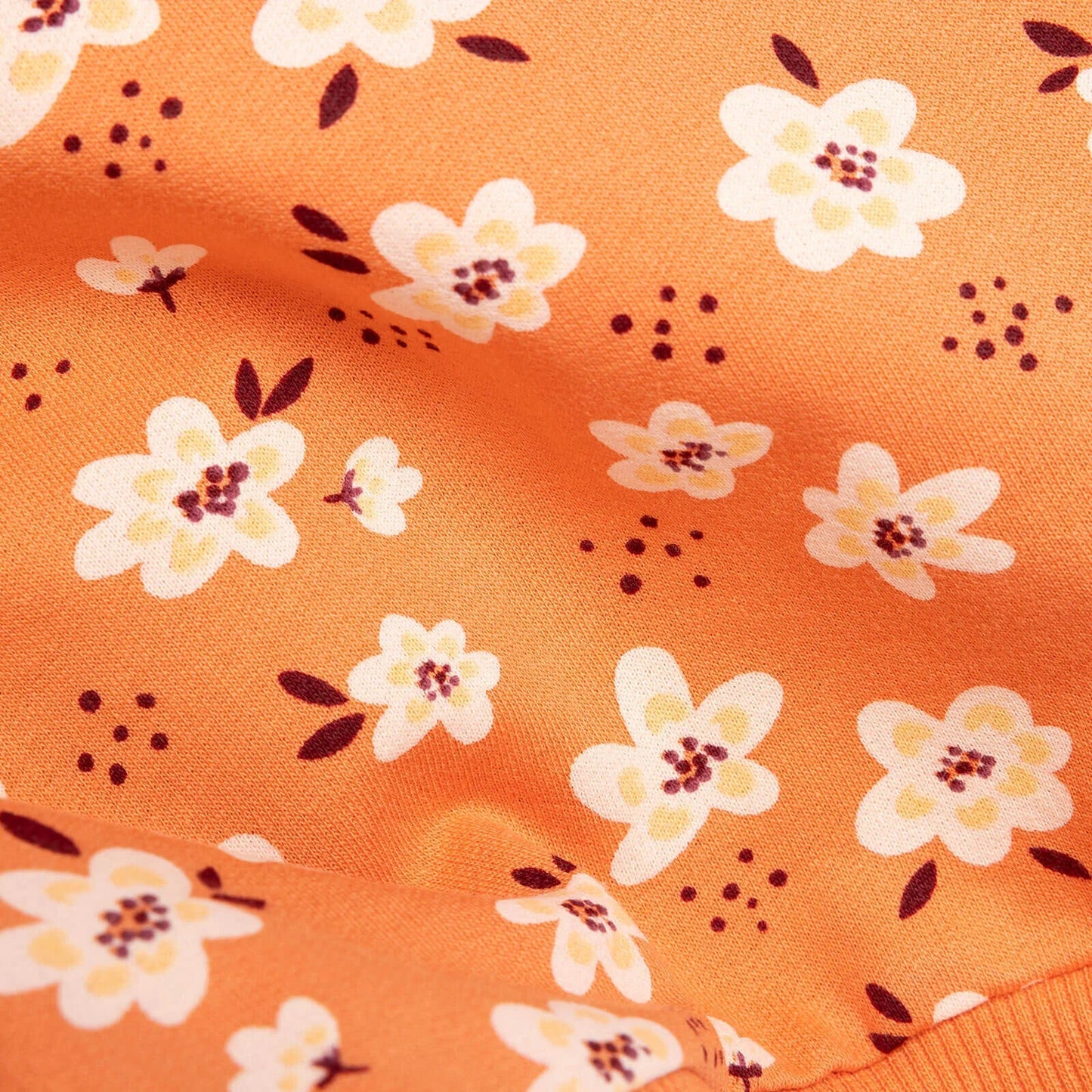 HelloBaby Baby Girl Basic Flower Printed Sweatshirt - Printed