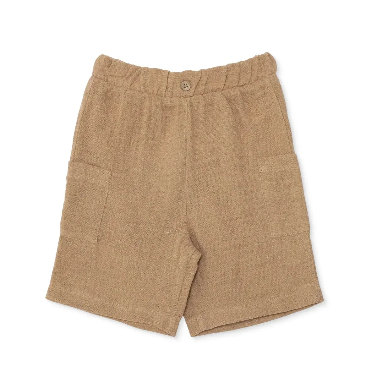 HelloBaby Boys Muslin Shorts - Brown