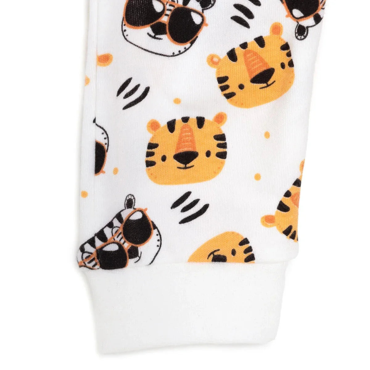 HelloBaby Boys Romper Zip-up Crew Neck Long Leg Long Sleeve - Ecru