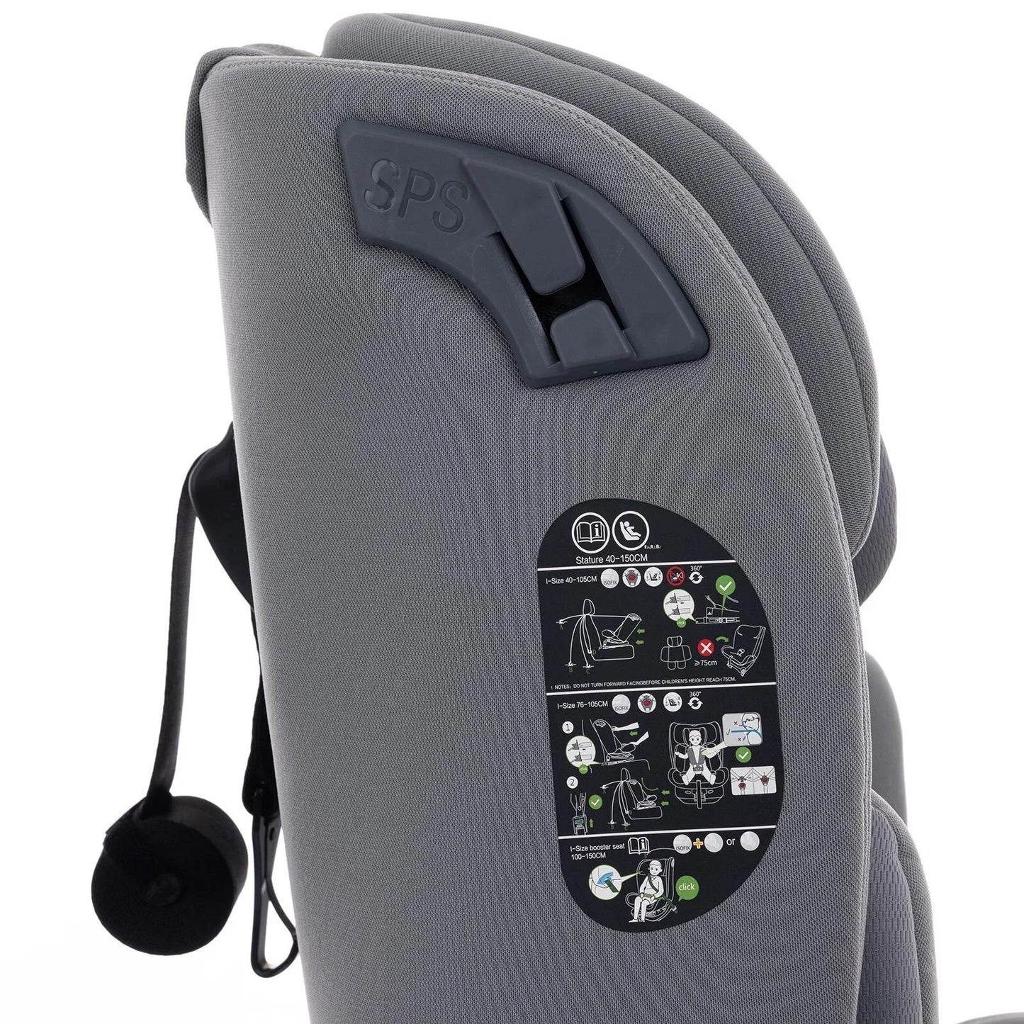 baby plus Pixi i-Size Car Seat - Grey