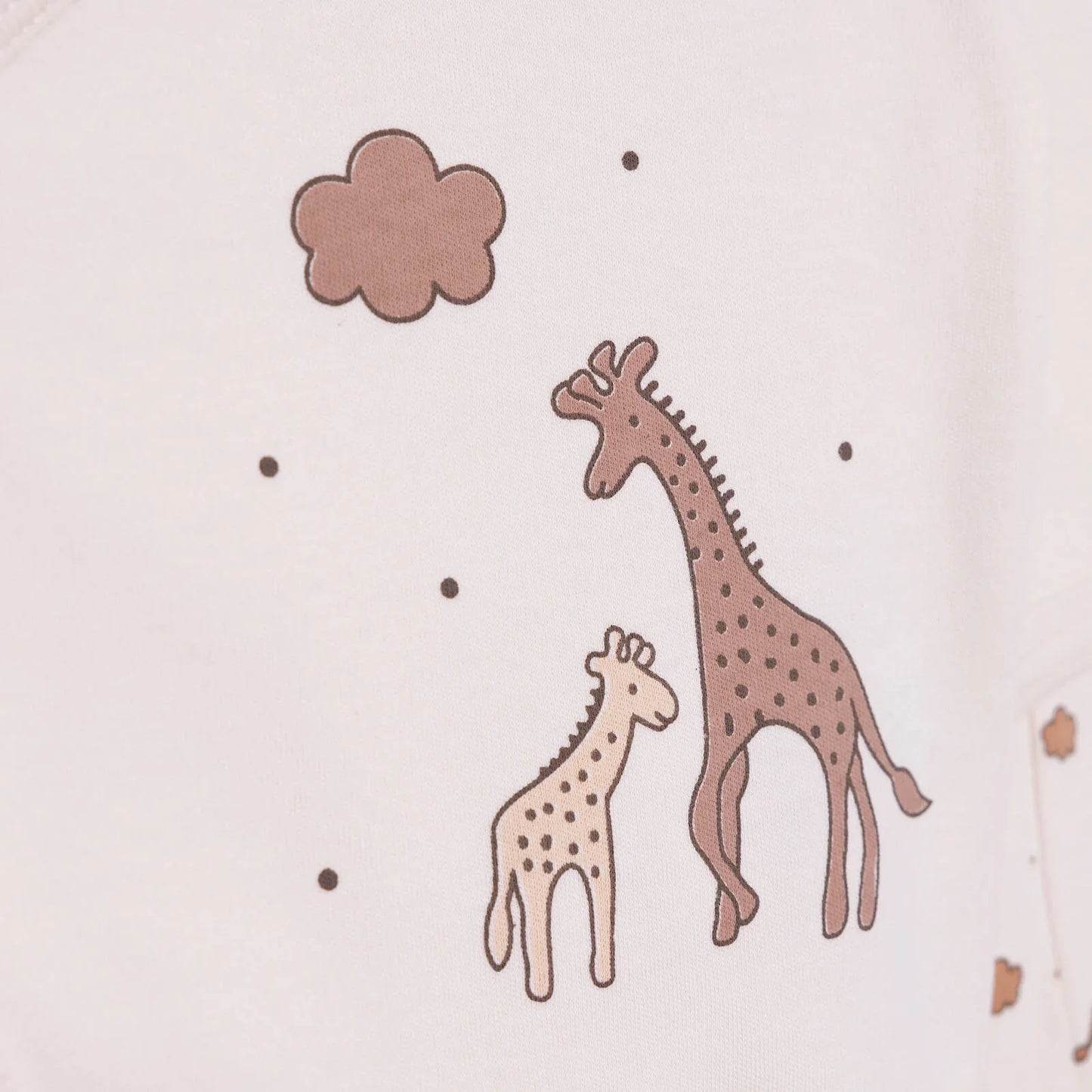 HelloBaby Unisex Wrapover Top-Footed Bottom - Beige