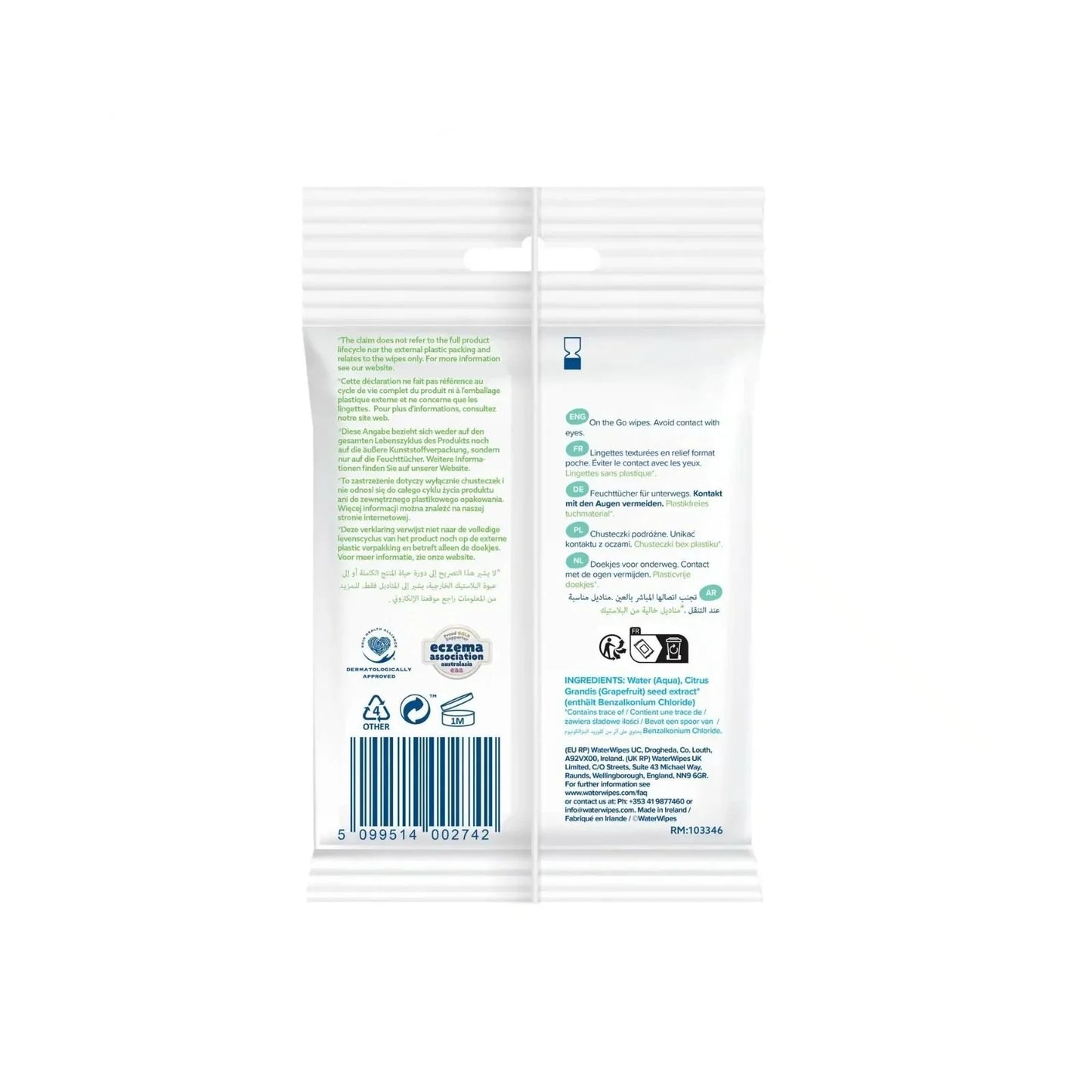 WaterWipes On the Go Wipes 10 pcs