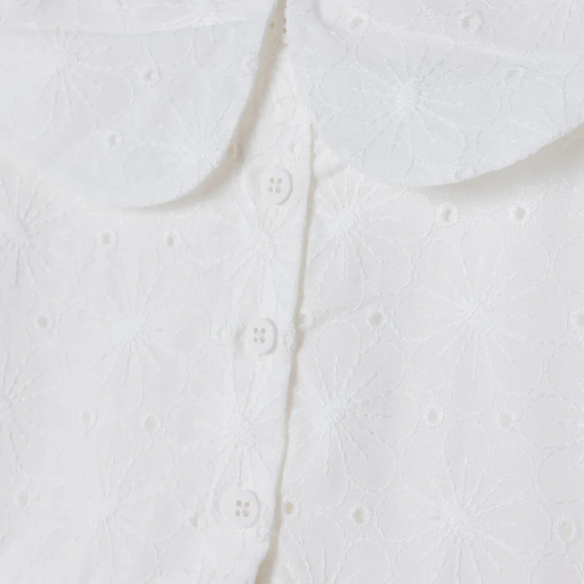 HelloBaby Girls Dress Berry Belle Peter Pan Collar Short Sleeve - White