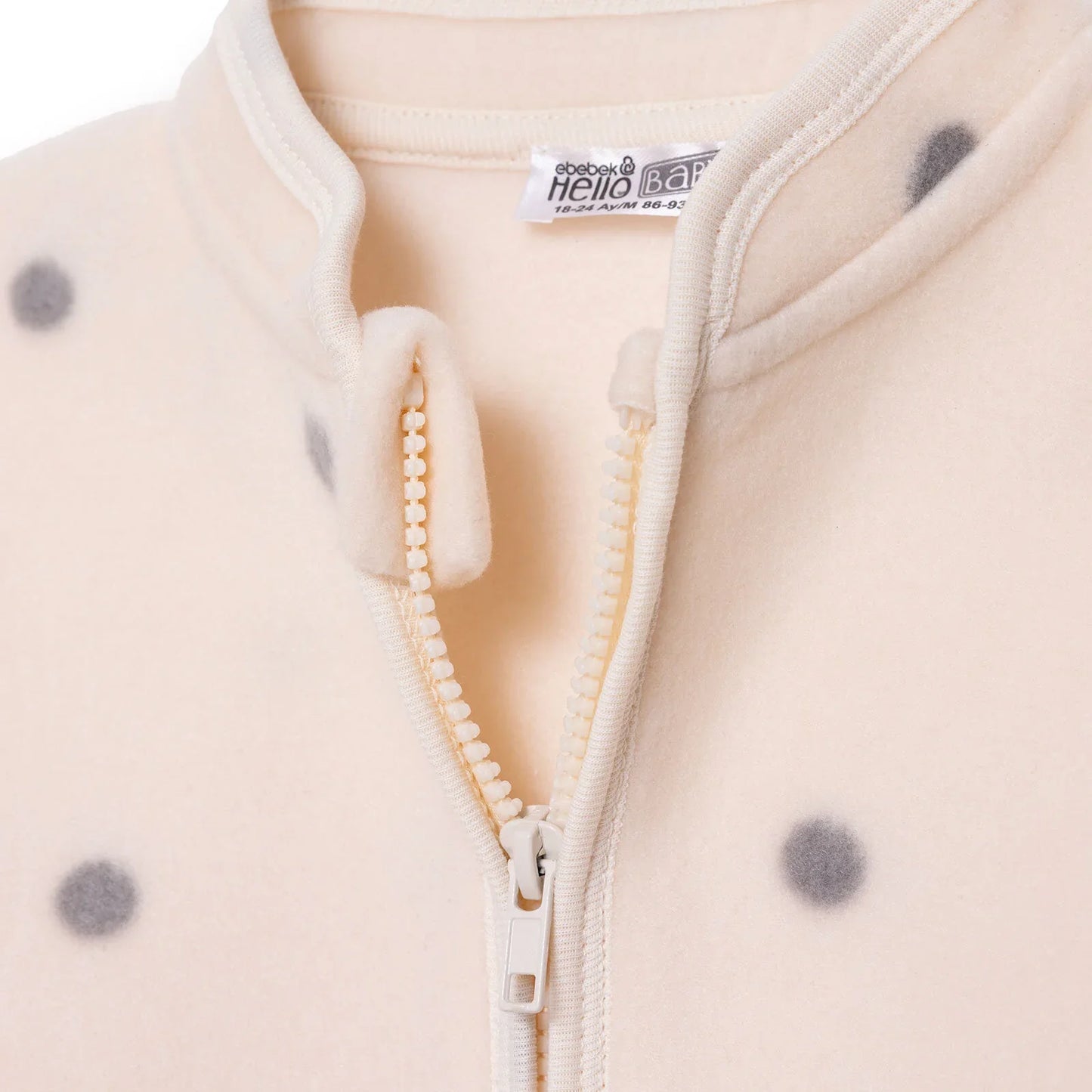 HelloBaby Polar Cardigan - Ecru Printed