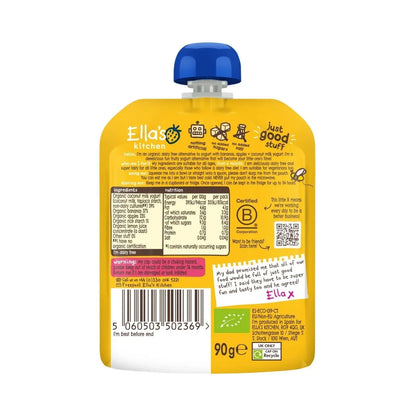 Ella's Kitchen Dairy Free Banana Yogurt Pouch 6+ months 90g