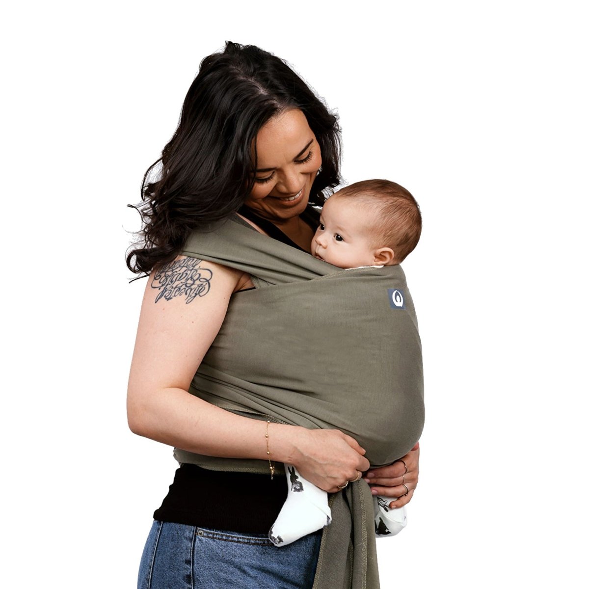 Gaia Carry Stretchy Baby Wrap Pure Tencel - Forest Green