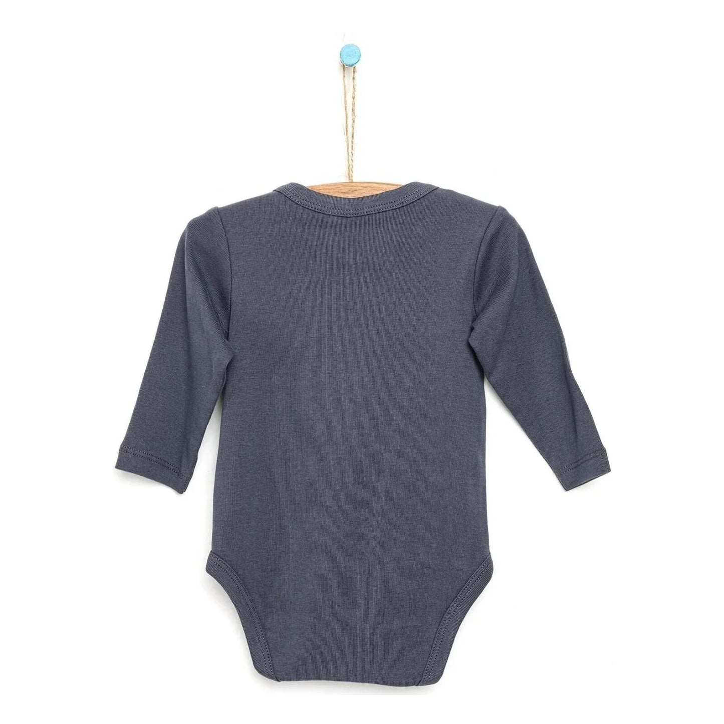 Motherlove Newborn Organic Sleeve Bodysuit - Charcoal