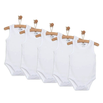 HelloBaby Unisex Sleeveless Bodysuit 5 pcs