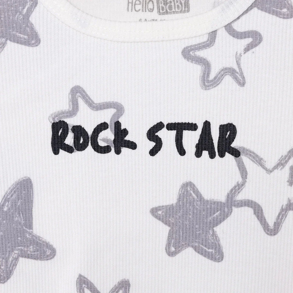 HelloBaby Boy Long Sleeve Pyjamas Set - Ecru