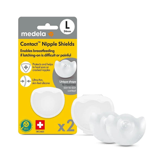 Medela Contact Nipple Shields (L) with Case Pack of 2