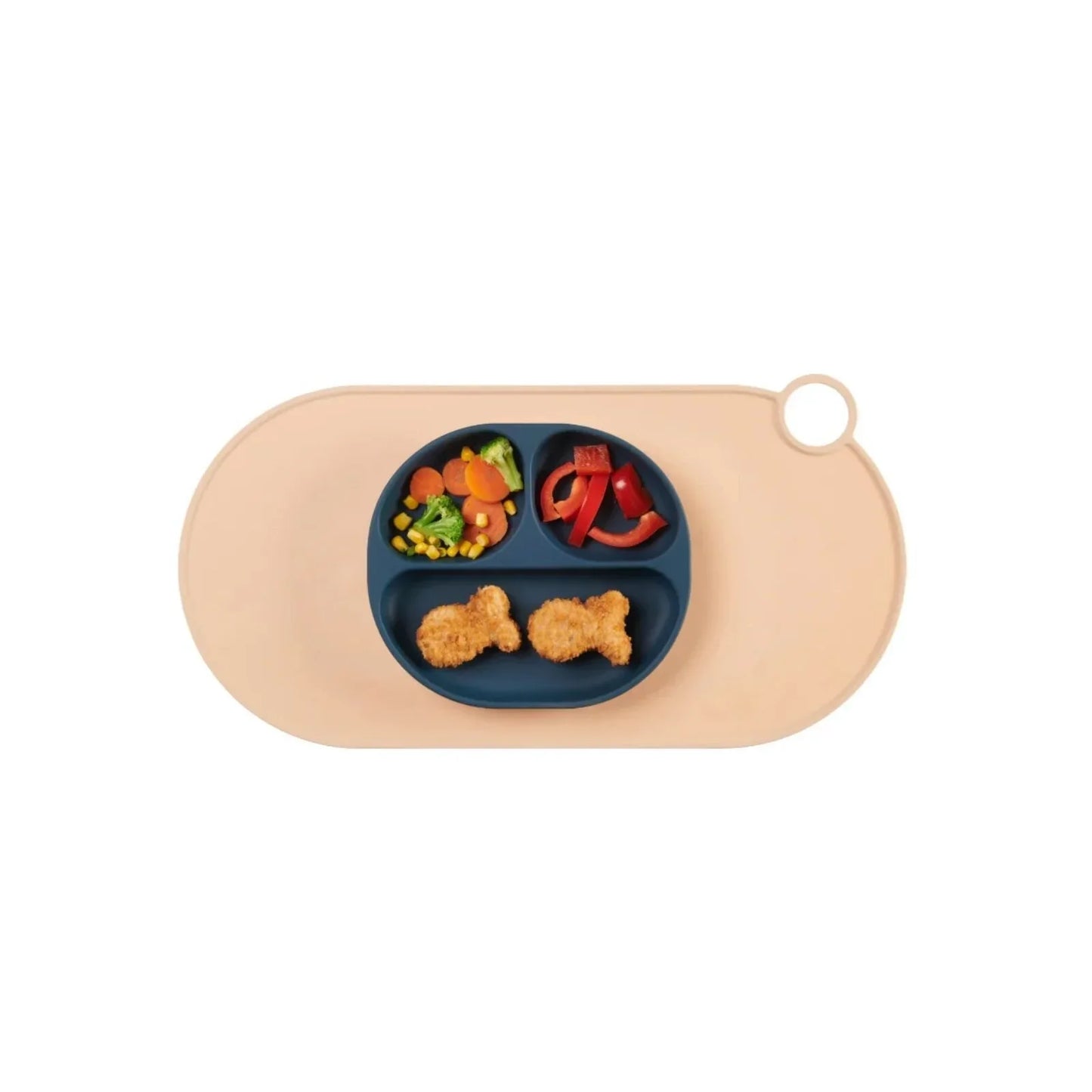 Vital Baby Nourish Silicone Suction Plate - Moody Blue