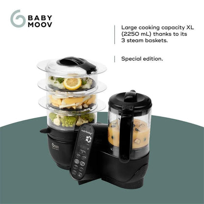 Babymoov Nutribaby (+) XL 6-in-1 Baby Food Maker - Black Edition