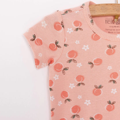 HelloBaby Baby Girl Short Sleeve Bodysuit 2 pcs - Pink