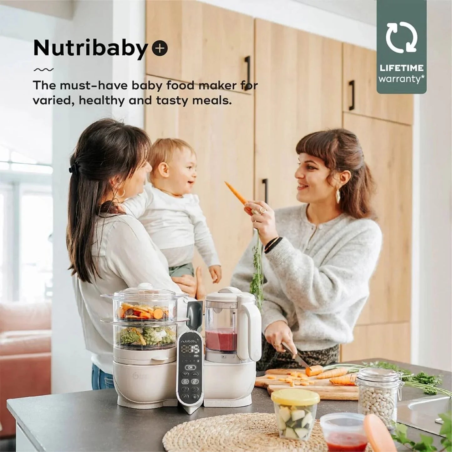 Babymoov Nutribaby (+) 6-in-1 Baby Food Maker - Mineral
