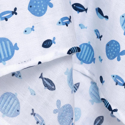 Mollia Muslin Blanket Unisex - Blue